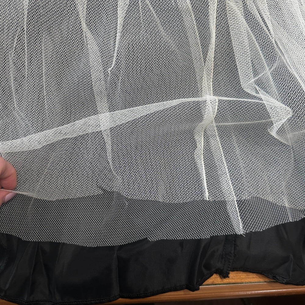 Gunne‎ Sax Y2K VTG Black Lace Gothic Corset Style Strapless Formal Dress Size 9 - Picture 12 of 16